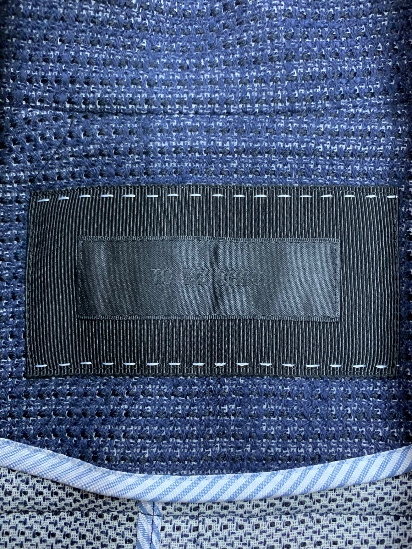 トゥービーシック W5A04-182-29 コート 40 ブルー ダブルブレスト キルトボタン IT2K4BW8EQU6 【SALE】