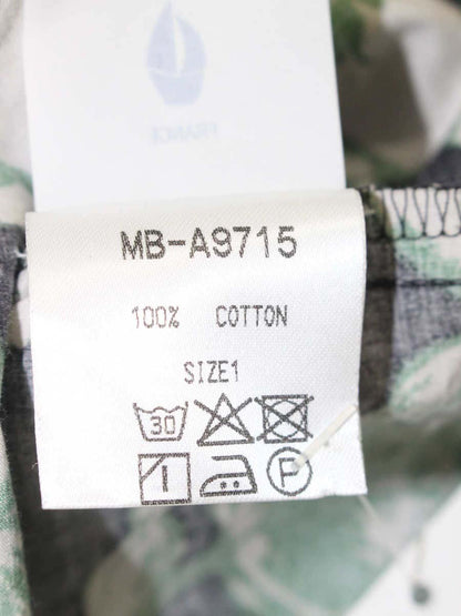 ミシェル ボードウイン MB-A9715 プルオーバー 1 グリーン フラワープリント リボン IT4CMIU4WC5U