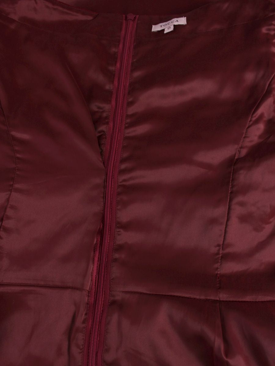 トッカ OPTOHA0250 ワンピース 0 パープル フラワーモチーフ 刺繍 IT55BWDK4E96