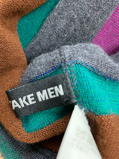 イッセイミヤケメン ME23KN012 ニット 2 マルチカラー ボーダー ウール ITTE0LXCFQ9I 【SALE】