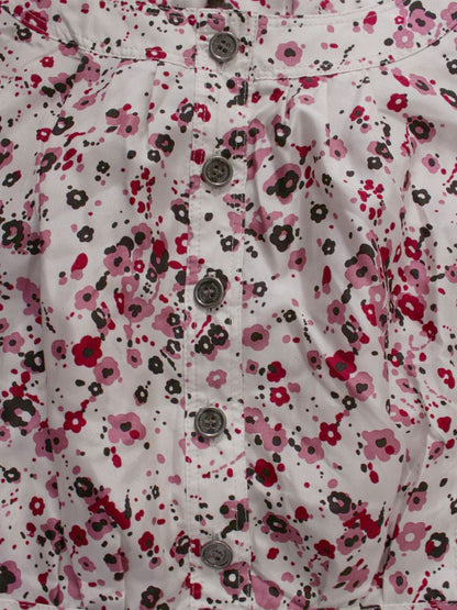 バーバリーロンドン FMD28-445-36 ワンピース 38 ホワイト シルク フラワー IT4PY6EANFF5