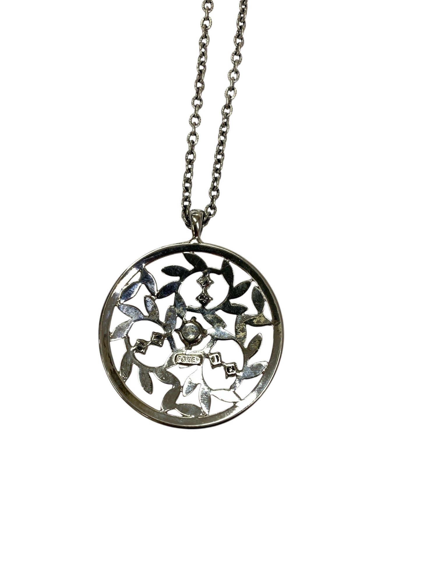 フォクシーブティック NECKLACE CRYSTAL MOON 25772 ネックレス シルバー IT5BYY2C4U2W
