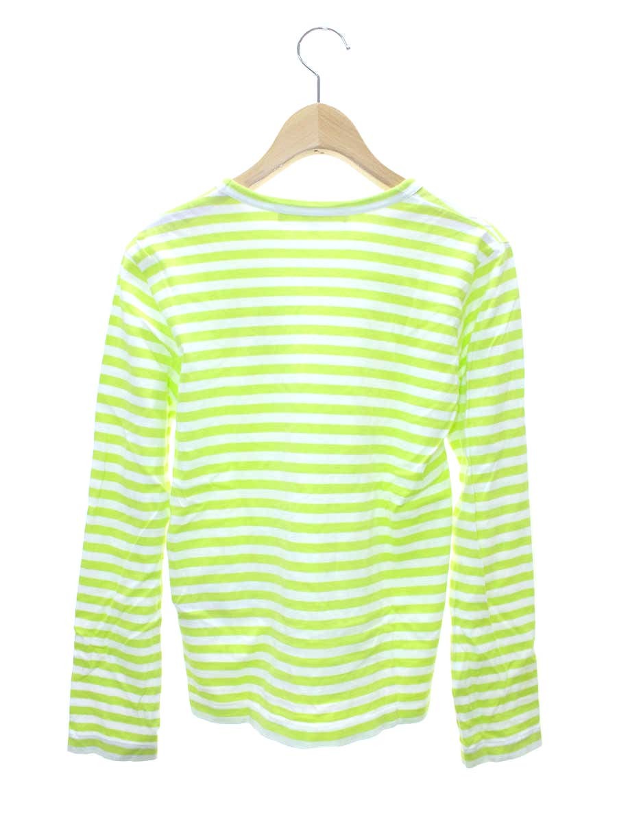 プレイコムデギャルソン AZ-T277 Tシャツ S グリーン ボーダー ハートモチーフ IT25P2GNXSBE