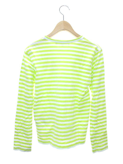 プレイコムデギャルソン AZ-T277 Tシャツ S グリーン ボーダー ハートモチーフ IT25P2GNXSBE