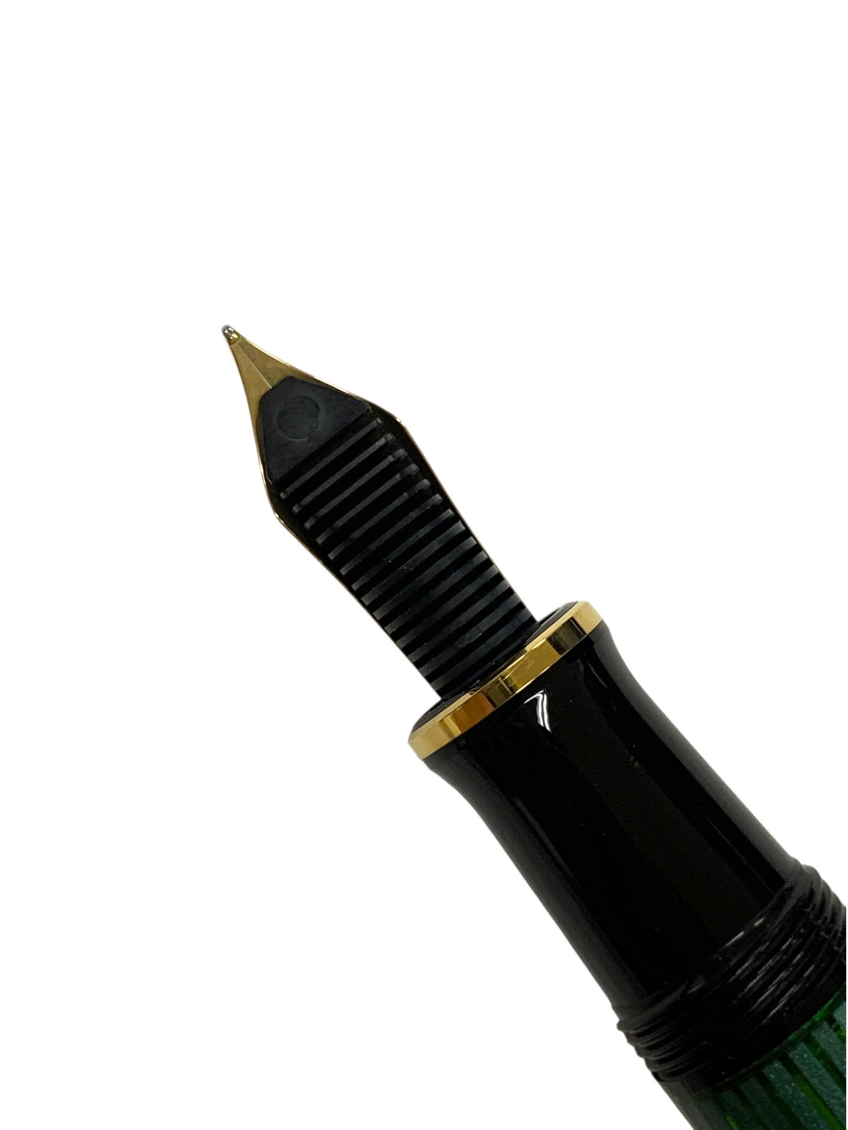ペリカン 万年筆 スーベレーン M400 グリーンストライプ F 14C IT5VLY332W84