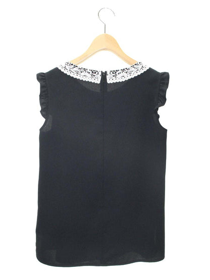 ルネ 5031010A ブラウス 34 ブラック レース フリル ITU12THYIEWW