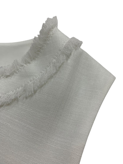 フォクシーニューヨーク Dress リネンフェイス 38321 ワンピース 38 ホワイト ITCNE4X7GT3K