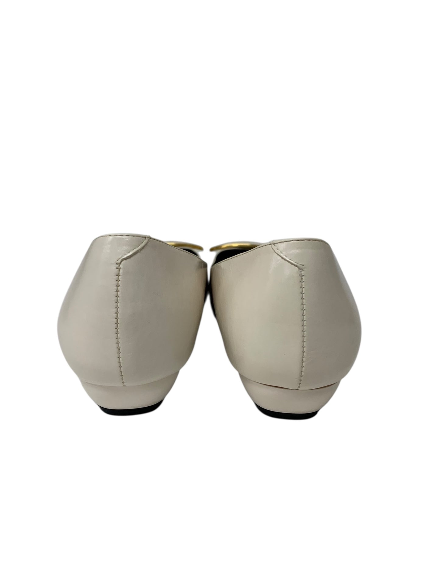 ロジェヴィヴィエ パンプス 36 アイボリー バレエフラットシューズ ラウンドトゥ IT7ZU1ALI5VS