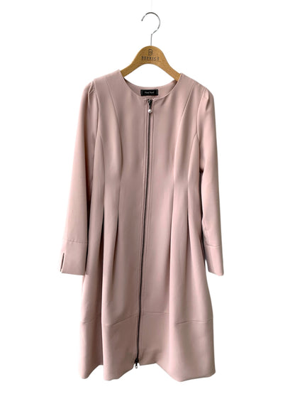 ポンヌフ AH1004 ワンピース 0 ピンク ジップアップ タックフレア ITKWWS6L4IKG