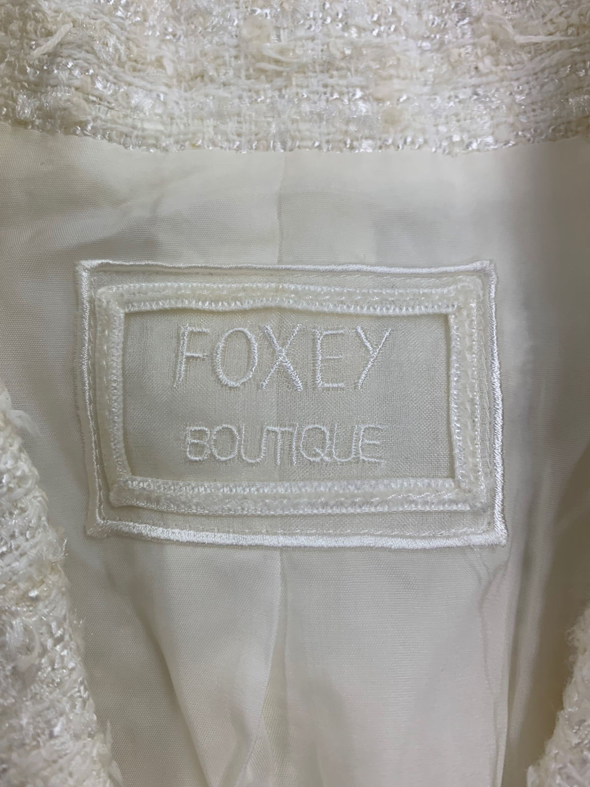 フォクシーブティック JACKET "SNOWFLAKE" 41308 ジャケット 40 ホワイト IT6NRY70QUUS