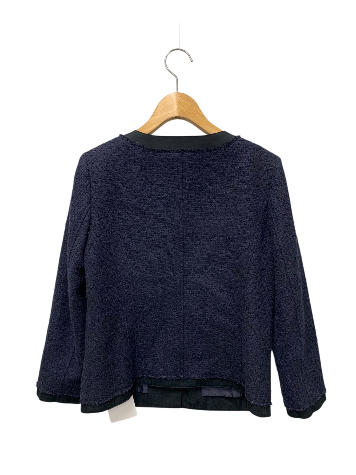 マッキントッシュフィロソフィー H5E03-118-29 HS05-118-29 スカートスーツ 36 ネイビー セットアップ ツイード ITGNP3LMRDU8