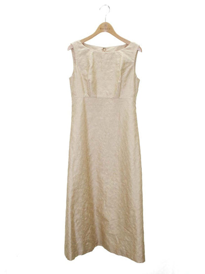 シビラ GBEGJ-90590 ワンピース M ベージュ 刺繍 幾何学模様 ITLZTGJPMMTC