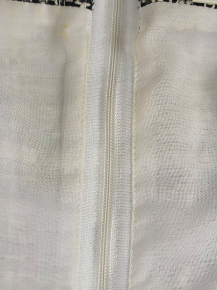 ルネ 6416490 ワンピース 38 ネイビー/ホワイト TISSU ツイード ITCVXZ79BMMM