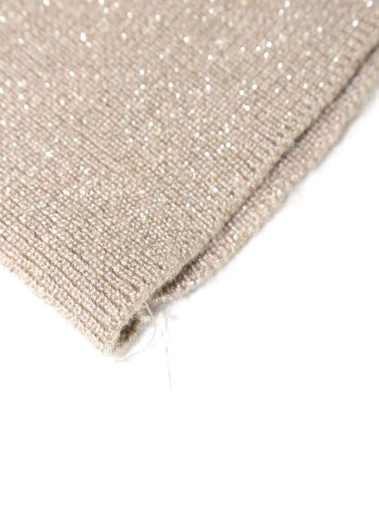 セルフォード CWNT184086 カーディガン 38 ベージュ フェイクパール ラメ ITNVHTYXPDPK