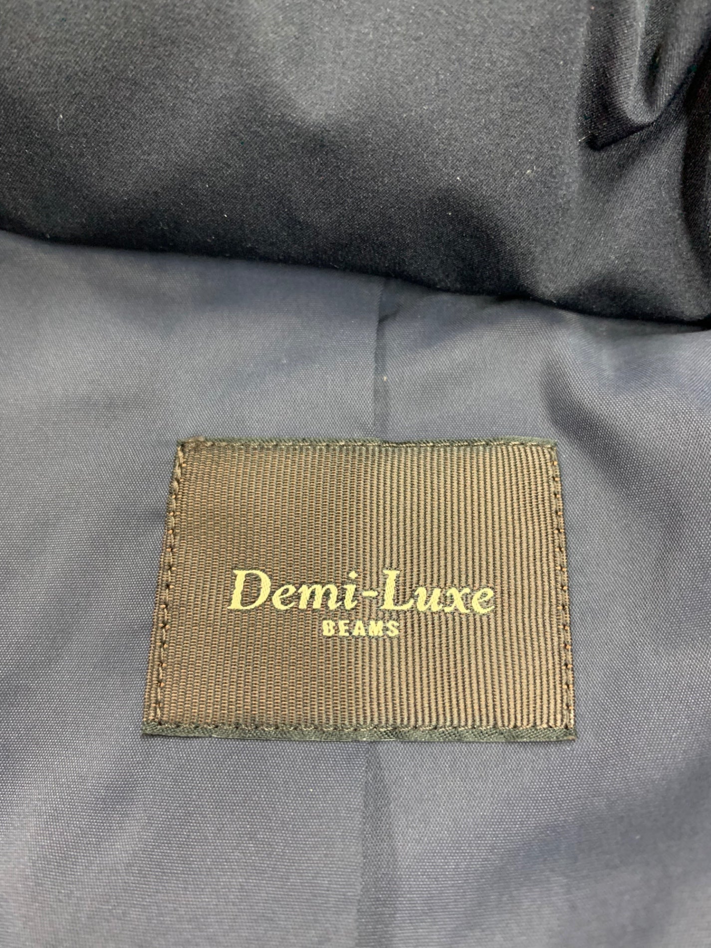 デミルクスビームス FOXファーフードダウン 68-19-0169-286 36 ネイビー ITR1K027ECKM