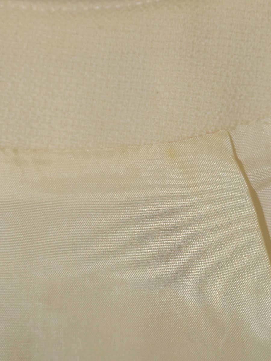 エムズグレイシー 121598 ワンピース 36 アイボリー/ブラック フラワーモチーフ スパンコール 切替 ITC1N9CVC9MU