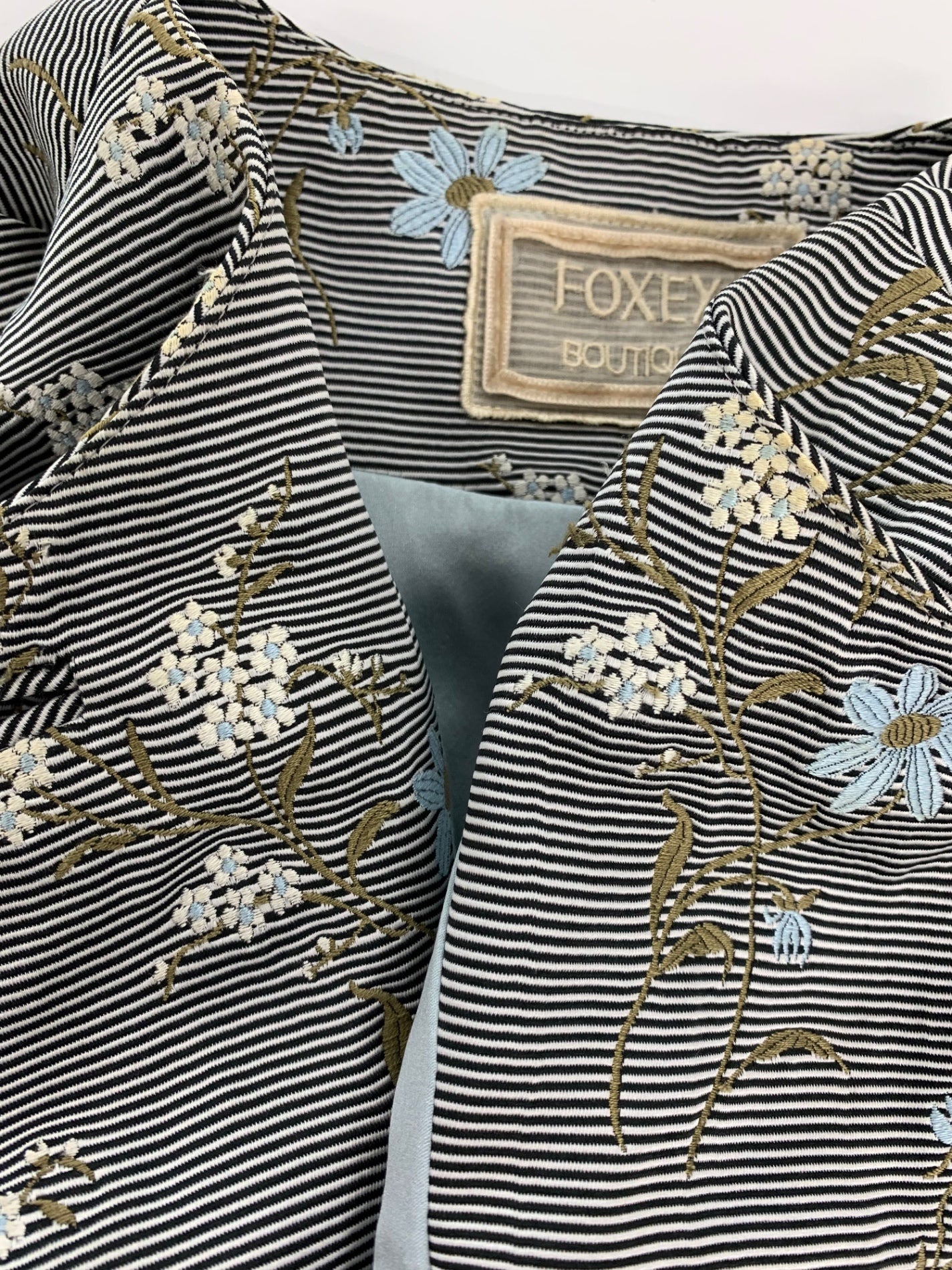 フォクシーブティック フローラルジャガード コート 35684 40 ブラック ITM7HNAEH2SG