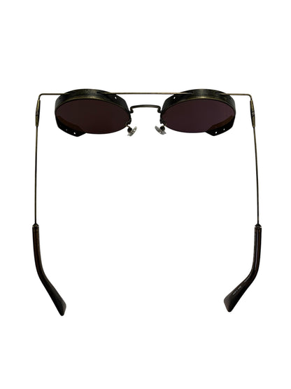 ヨウジヤマモト 20-9005 03 サングラス メガネ ゴールド Limited Edition サイドフード フラットトップ ロゴ UVカット ITSLBAWSYZZK