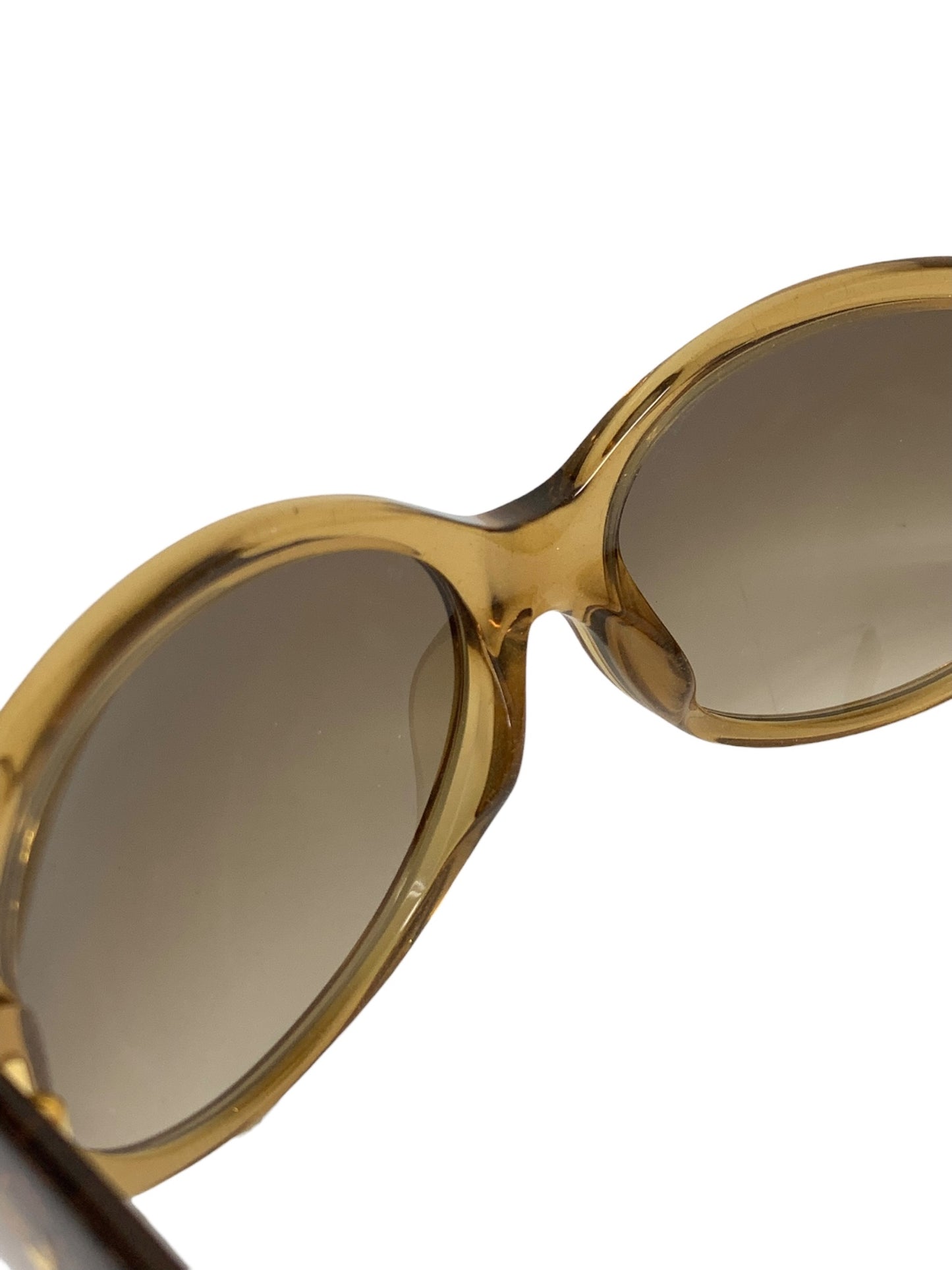 ルイヴィトン オプセシオン・ロン Z0032E サングラス ゴールド プラスチックフレーム ロゴ オーバル ITQRMVQI7ZM4