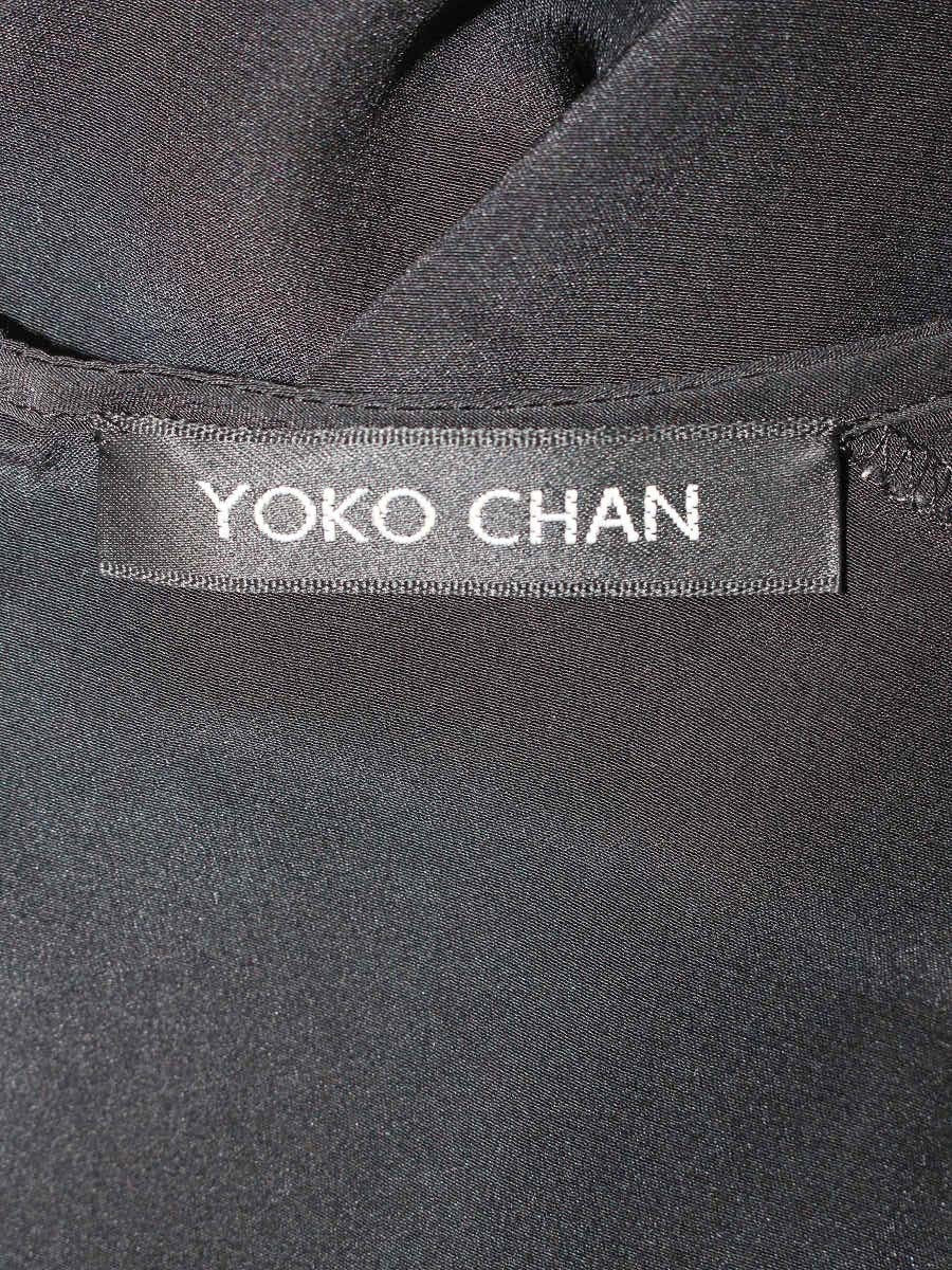 ヨーコチャン YCD-14SS-092 ワンピース 38 ブラック シルク アシンメトリー IT0J3GL8SOX5