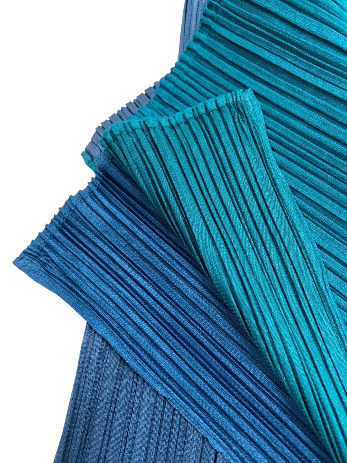 プリーツプリーズイッセイミヤケ PP33-JH433 ワンピース 3 ブルー バイカラー ITK1K8DA5H9A