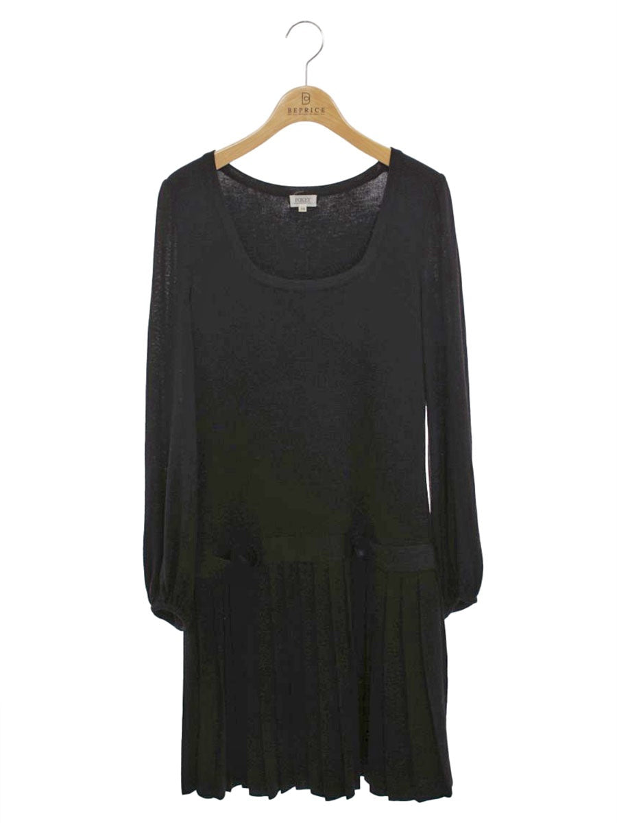 フォクシーブティック 24506 ワンピース 38 ブラック Knit Dress ITQBMW55H9U4