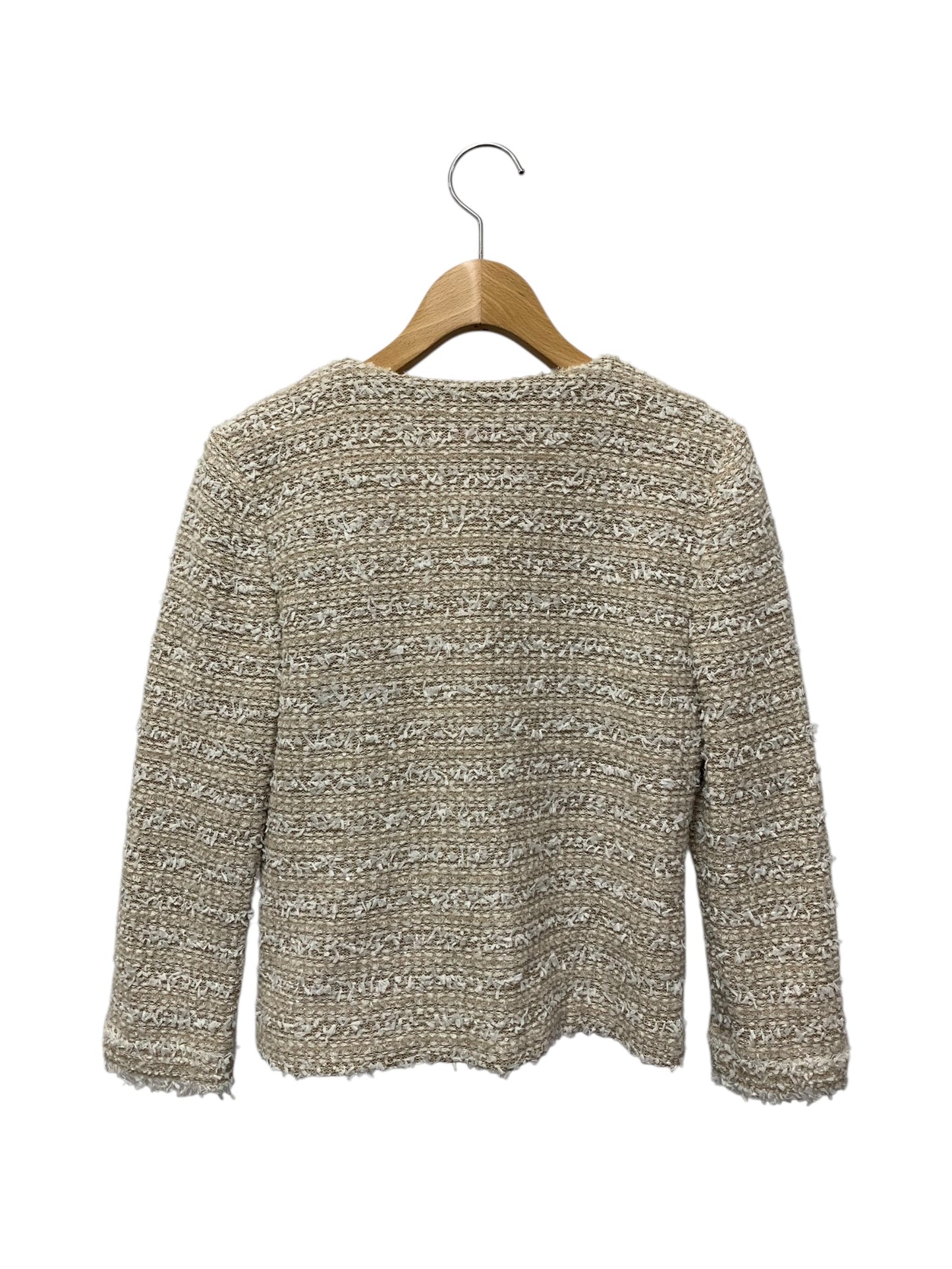 フォクシーブティック Bouleneige 33772 ジャケット 38 ベージュ ツイード ITWPW1XH5Q22