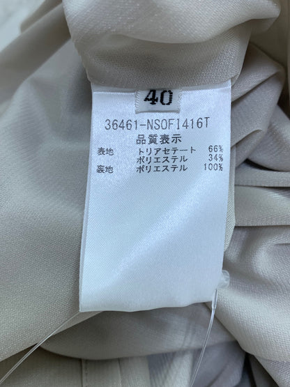 フォクシーニューヨーク ドレス 36461 ワンピース 40 サンドベージュ タックフレア IT2ZDCX7XLAS