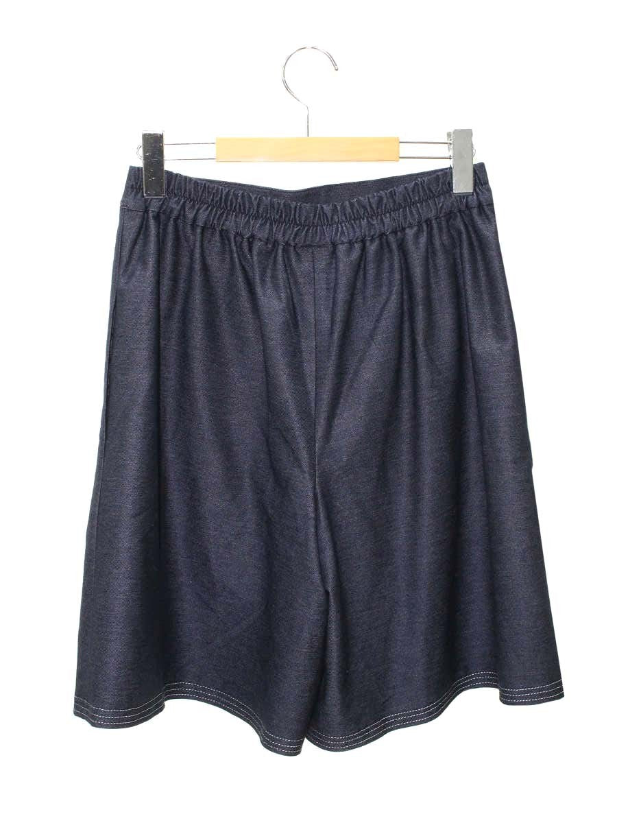 エムズグレイシー 316105 ショートパンツ 38 ネイビー デニム風 ITDSAJRXXNQ0