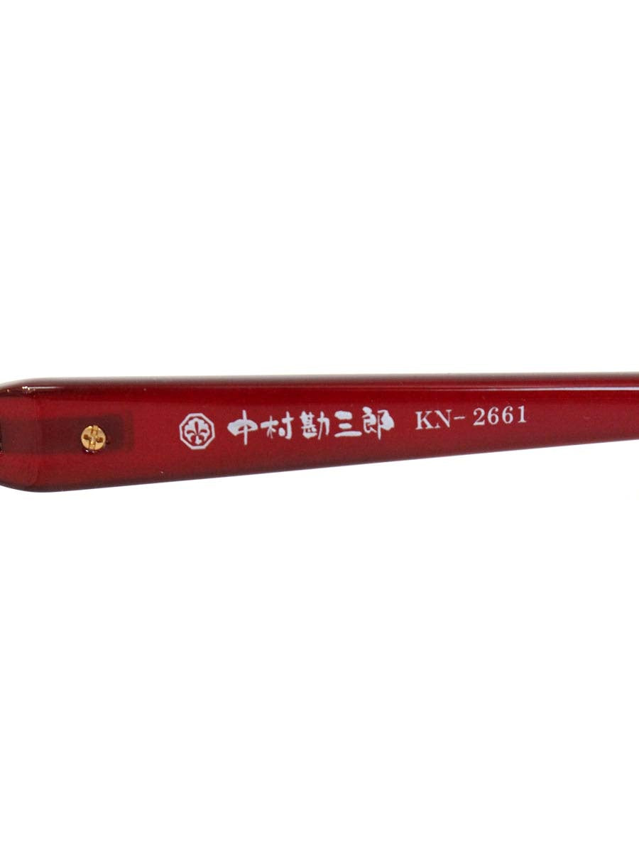 中村勘三郎 KN-2661 メガネ ピンク コンビフレーム ハーフリム オーバル C-1 ITIA0UVDBK6I