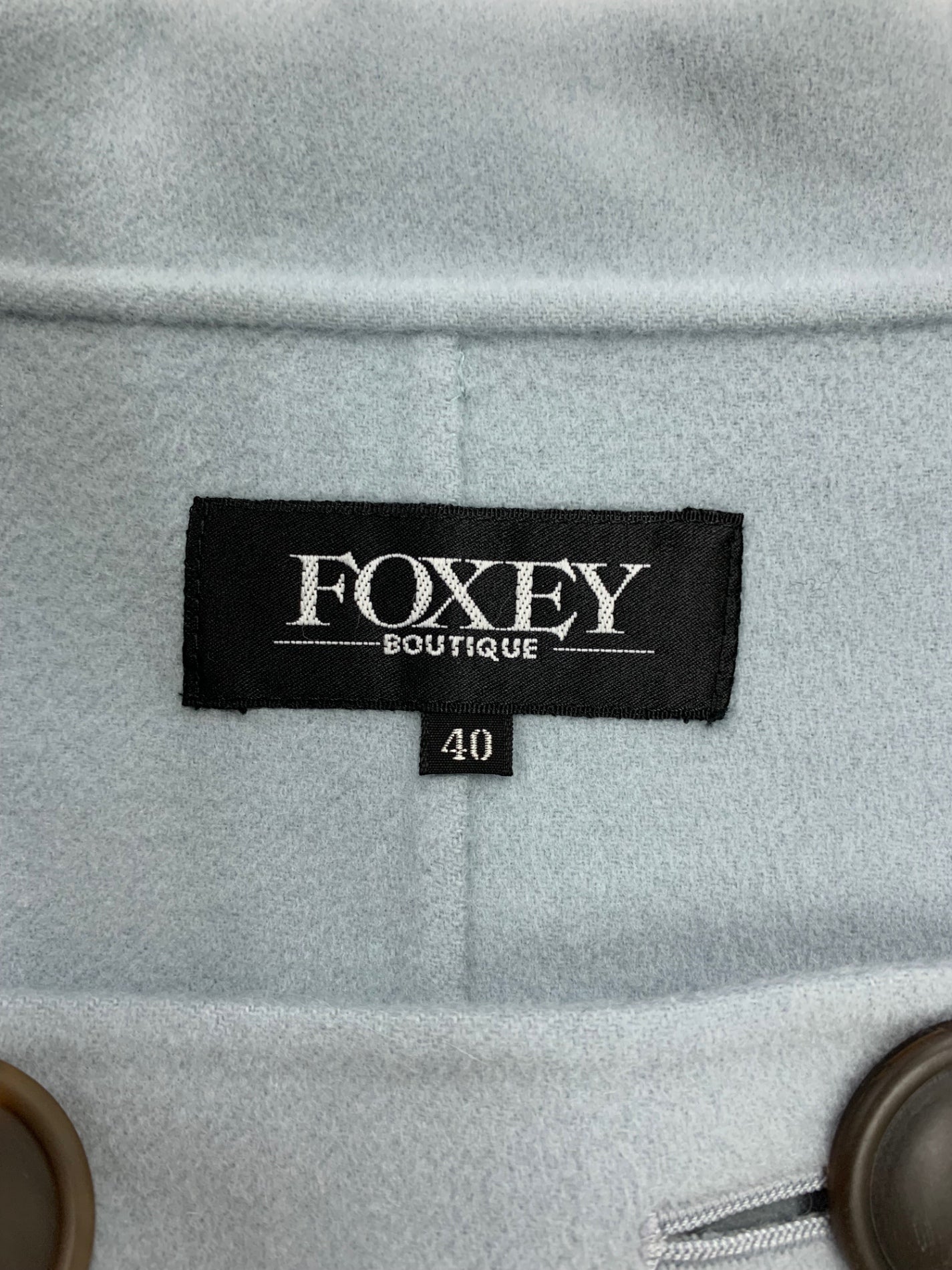 極美品✨フォクシー カシミヤ100% ダブルフェイクコート アウター グレー40 極美品foxy フォクシー カシミヤ100% ダブルフェイスドレスコート