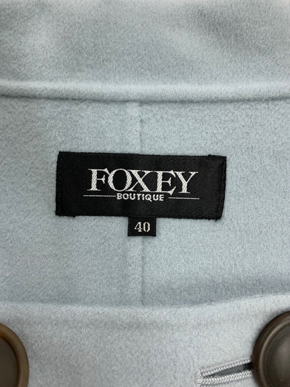 フォクシーブティック 23291 コート 40 ライトブルー ダブルブレスト カシミヤ ITB84Y1V8C10