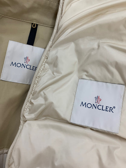 モンクレール EBIHENS LONG COAT F20931D51980 トレンチコート 00 ベージュ インナーダウンベスト付き 2WAY プリーツ IT1CW4KZVALE 【SALE】