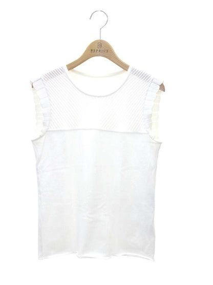 フォクシーブティック Knit Top Ruffle Trim Top 39902 ニット 38 ホワイト ITH7NB97VXVQ