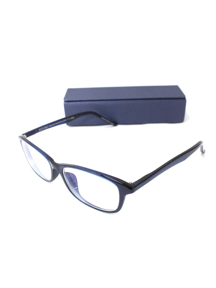 アユミ L1017-L メガネ ネイビー セルフレーム スクエア マコト眼鏡 ITR8GL3DS40A 【SALE】
