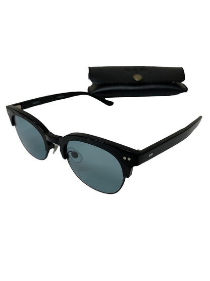 ニュー MILLS サングラス ブラック コンビフレーム フルリム ウェリントン ITYLM64FN7BI