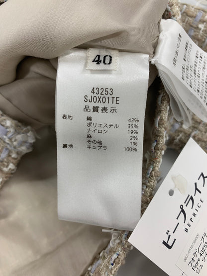 フォクシーブティック Jacket Fiore 43253 ジャケット 40 ベージュ ツイード ITSN2YU24U98