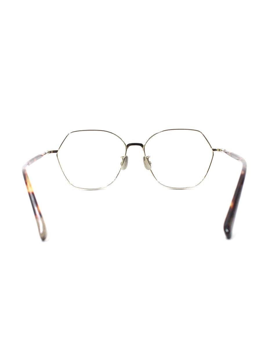 ブラン B0019 メガネ シルバー/ブラウン コンビフレーム フルリム ヘキサゴン IT18QOIMHYQC