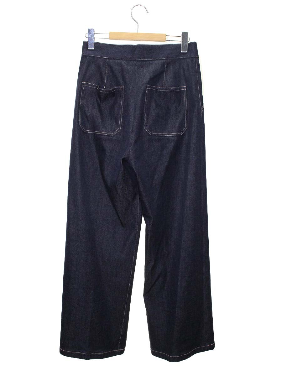 アナイ 1023271212066380 デニムパンツ 38 ネイビー ワイド ITSKE4C69K00 【SALE】