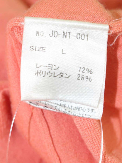 ヤンチェオンテンバール JO-NT-001 ニット L ピンク ハイネック ロゴ ITJXCM4X66A8
