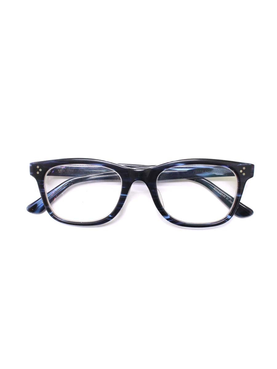 ayame（アヤメ） FREERANGE 眼鏡 メガネ ネイビー セルフレーム フルリム ウェリントン べっ甲柄 IT5R4IGF0GJH