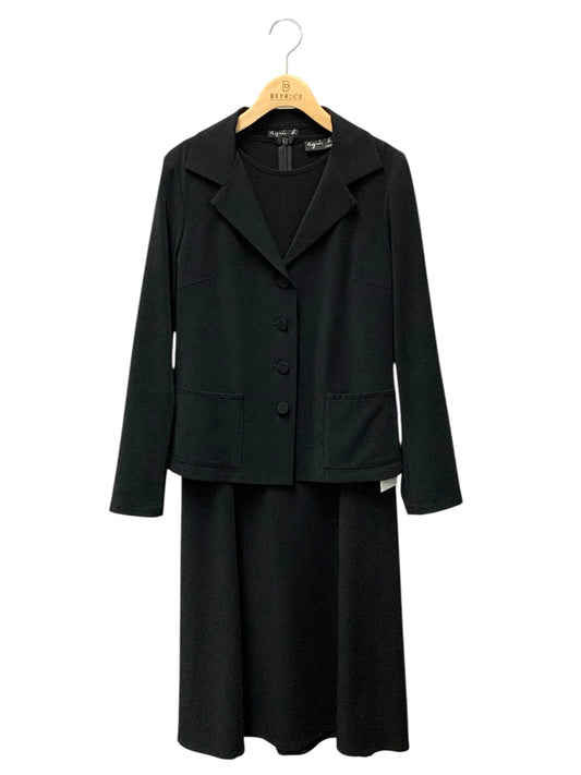 アニエスベー 4652UJ64/W374UJ64 ワンピーススーツ 36 ブラック IT2K4XXBTSV0