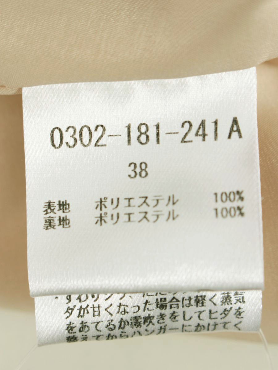 ソブ フラワーサテンプリーツスカート 0302-181-241A 38 ベージュ 24SS ITOUZ7S4U7ZG