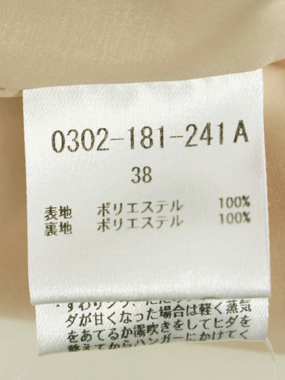 ソブ フラワーサテンプリーツスカート 0302-181-241A 38 ベージュ 24SS ITOUZ7S4U7ZG