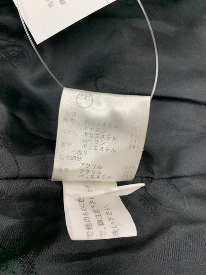 トッカ CMTOGW0310 コート 0 ブラック キルティング フェイクファー IT2JIB8RKWHS