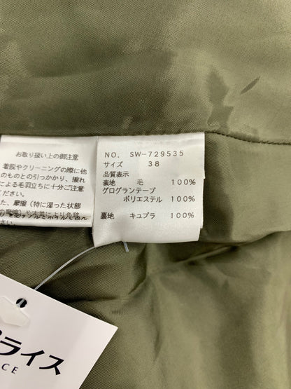 エムズグレイシー 729535 コート 38 カーキグリーン ウール IT1YPRT7XC64