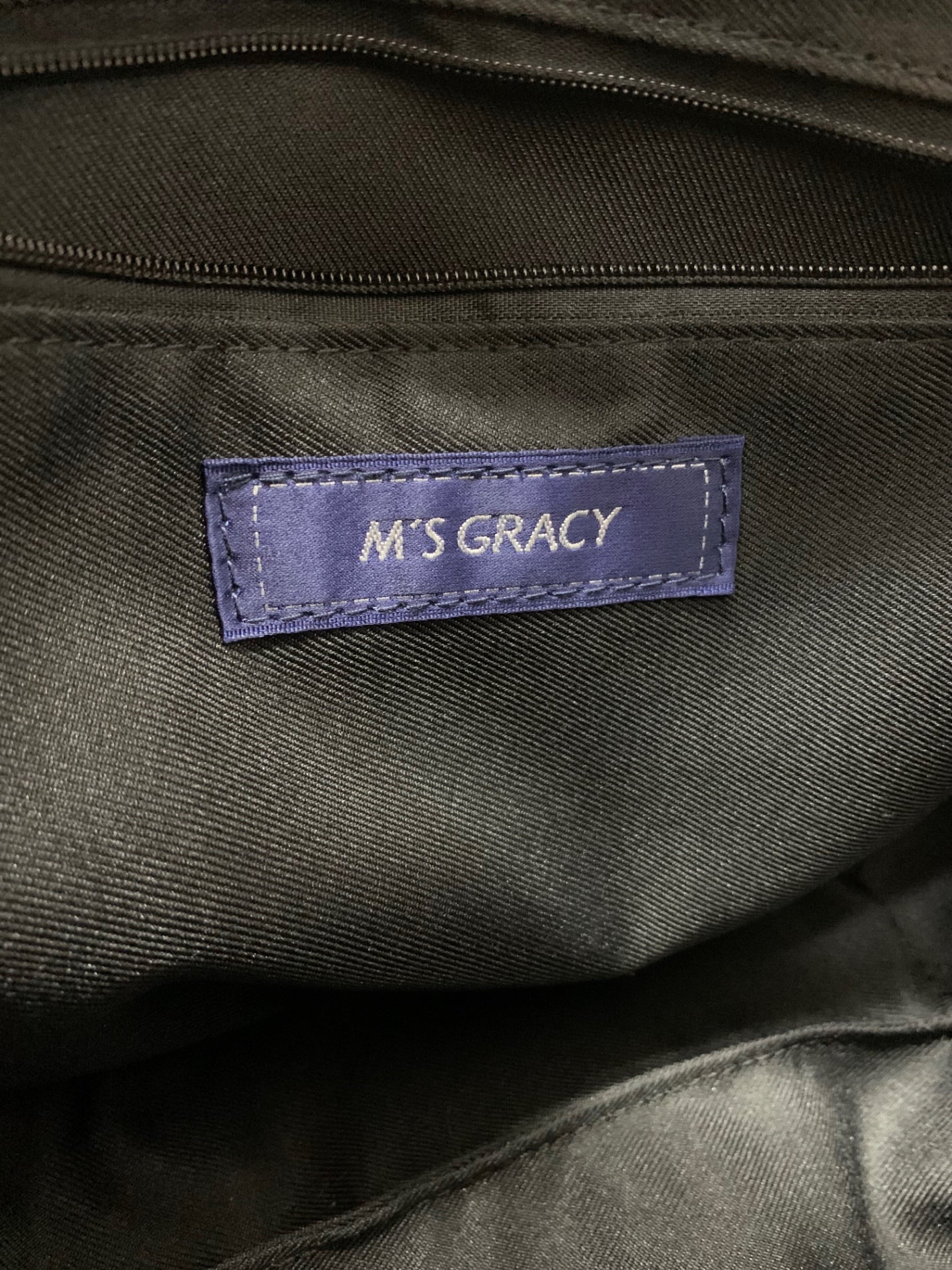 エムズグレイシー ハンドバッグ ブラック フェイクファー パール 2WAY IT3TLYXBQG14