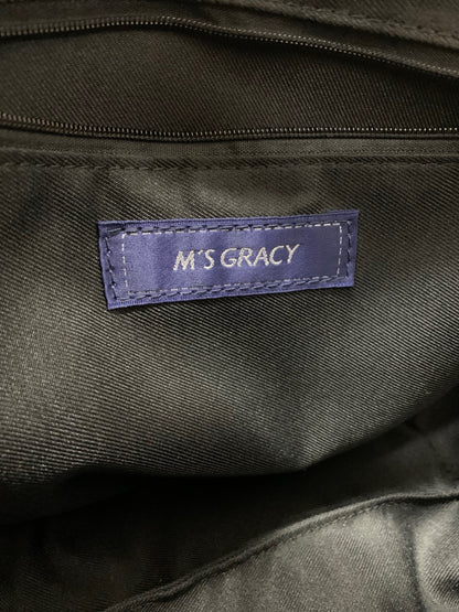 エムズグレイシー ハンドバッグ ブラック フェイクファー パール 2WAY IT3TLYXBQG14