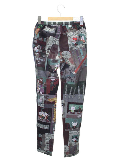 アルベロベロ 718858 パンツ M グリーン アニマルモチーフ リバーシブル ストレッチ ITZO4ES44894