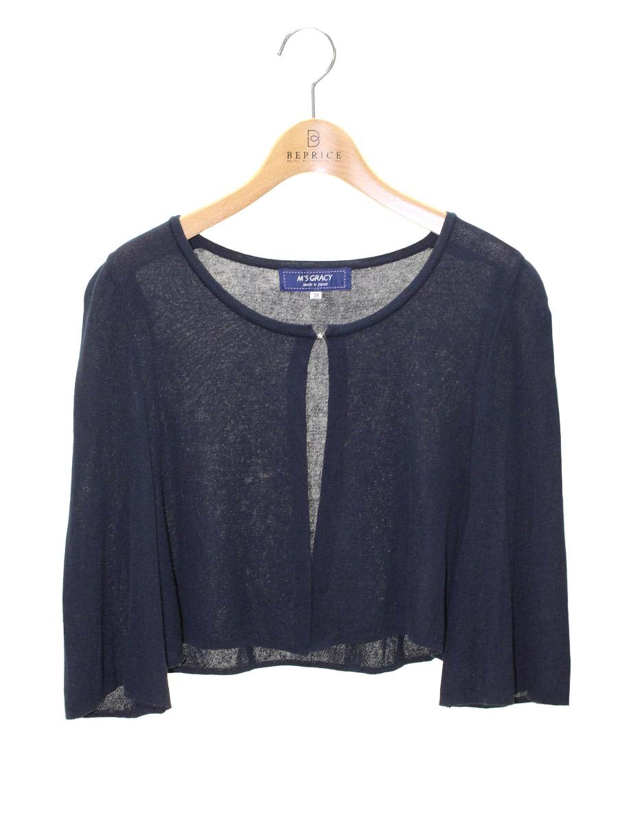 MS’GRACY エムズグレイシー　カーディガン　黒　38 期間限定価格】美品 定価33000円 カタログ掲載品 エムズ